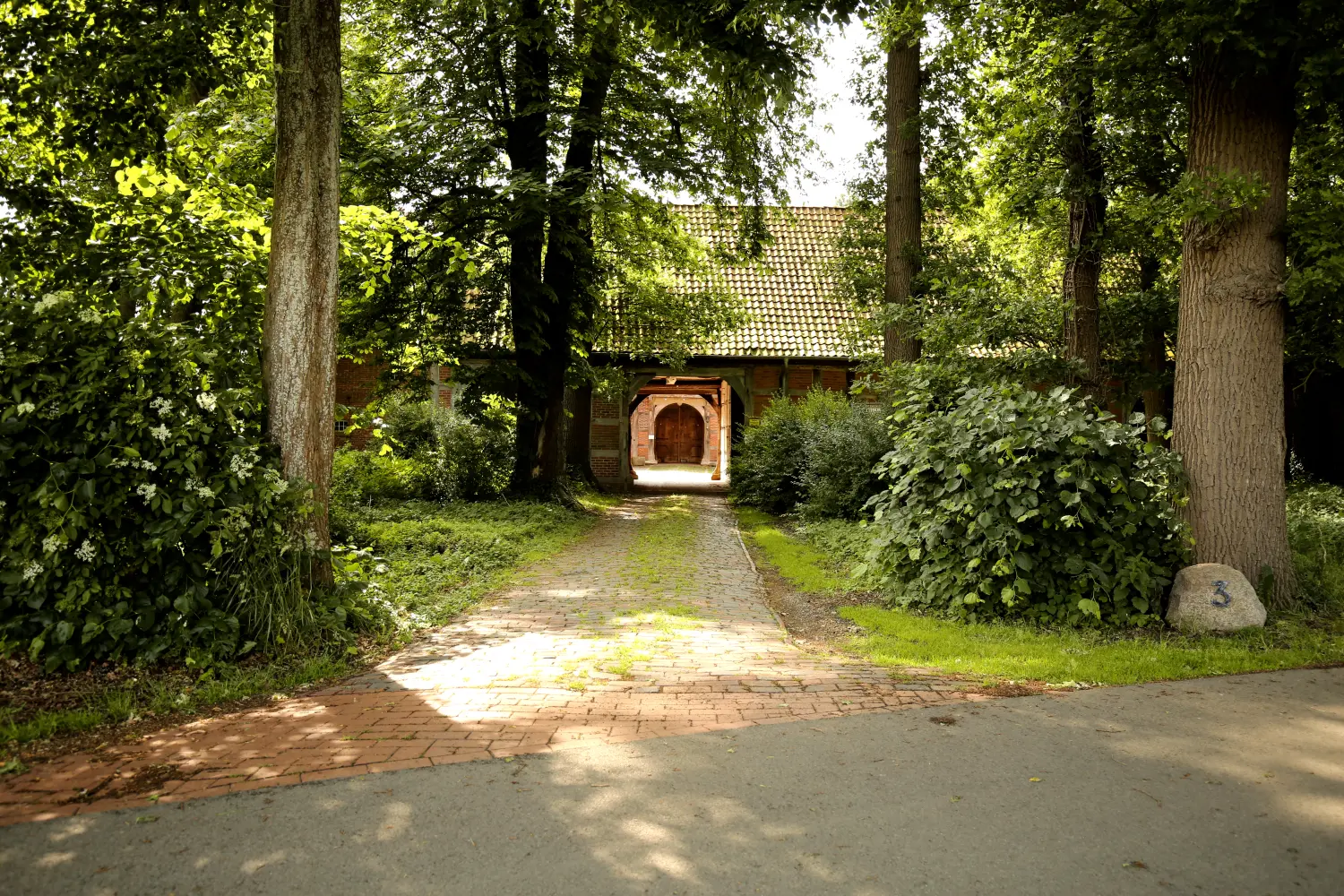 Hofzufahrt von Grosstierpraxis